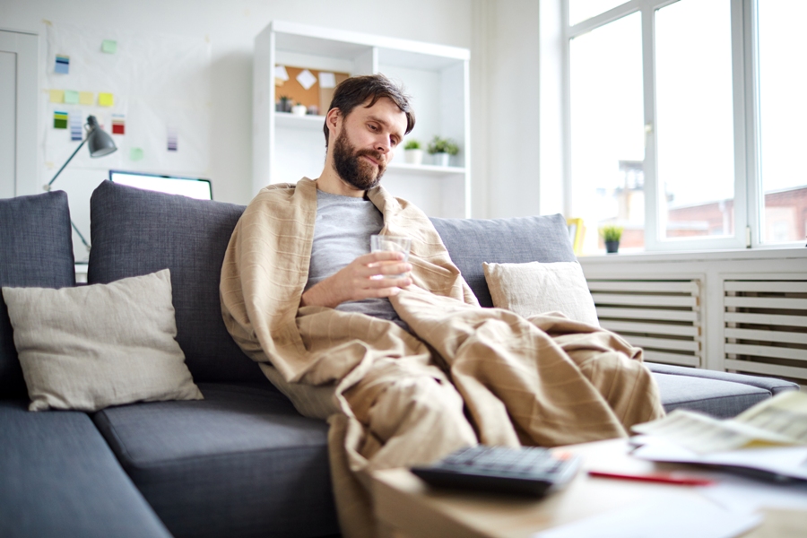 man sick with babesia infection