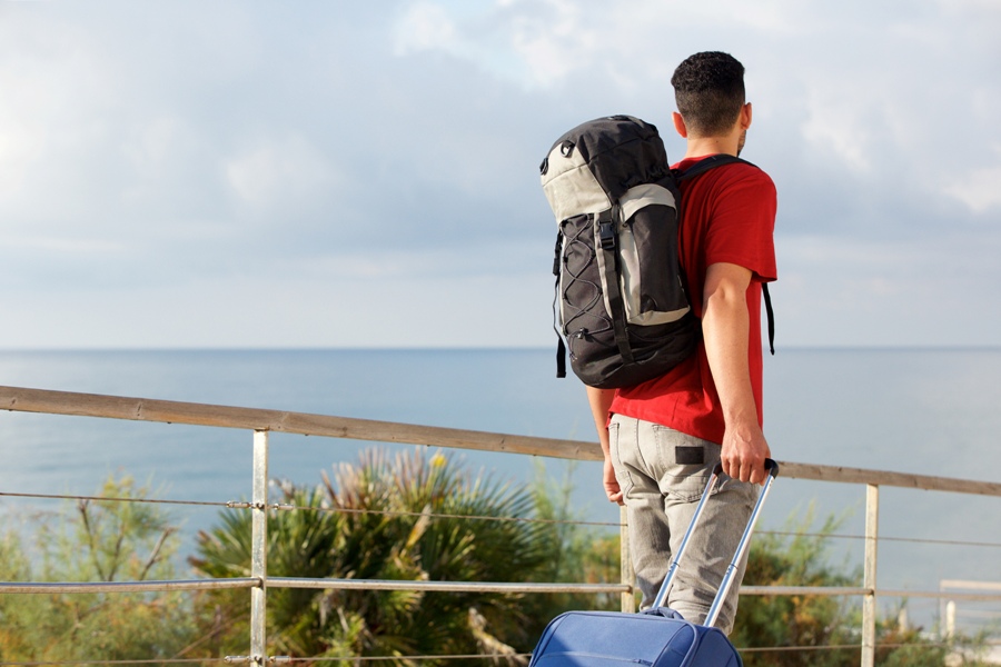 Man with babesia microti infection travelling with suitcase