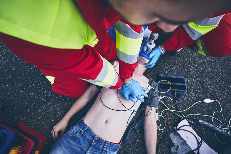 Boy with Lyme disease and atrial fibrillation being resuscitated by EMT