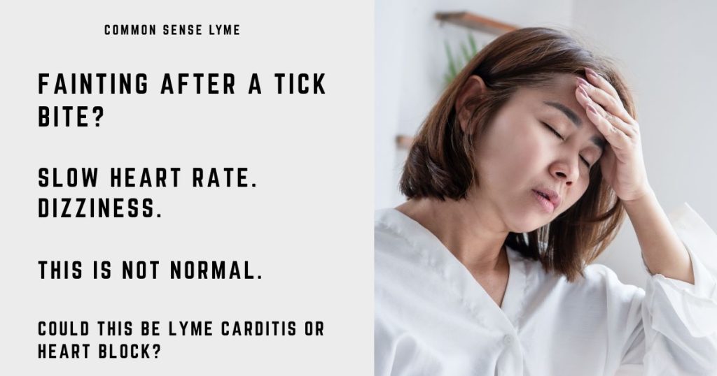 FAINTING AFTER A TICK BITE