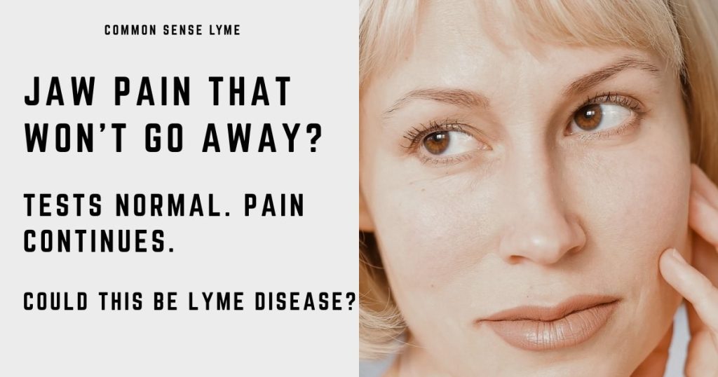 JAW PAIN THAT WON’T GO AWAY
