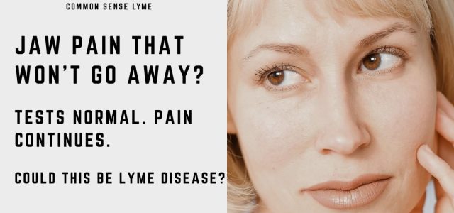 JAW PAIN THAT WON’T GO AWAY