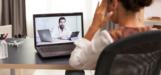lyme disease patient on telemedicine call