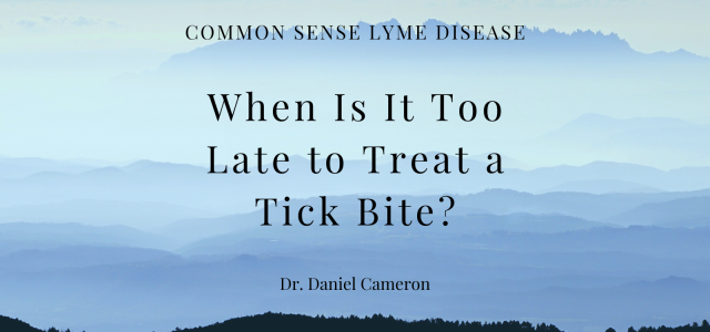 too late to treat a tick bite