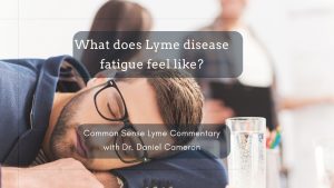 What does Lyme disease fatigue feel like?