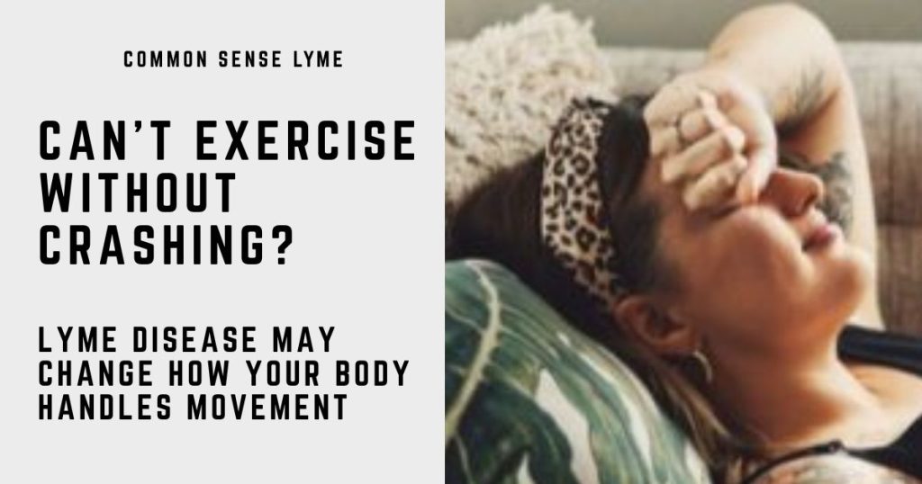 CAN’T EXERCISE WITHOUT CRASHING