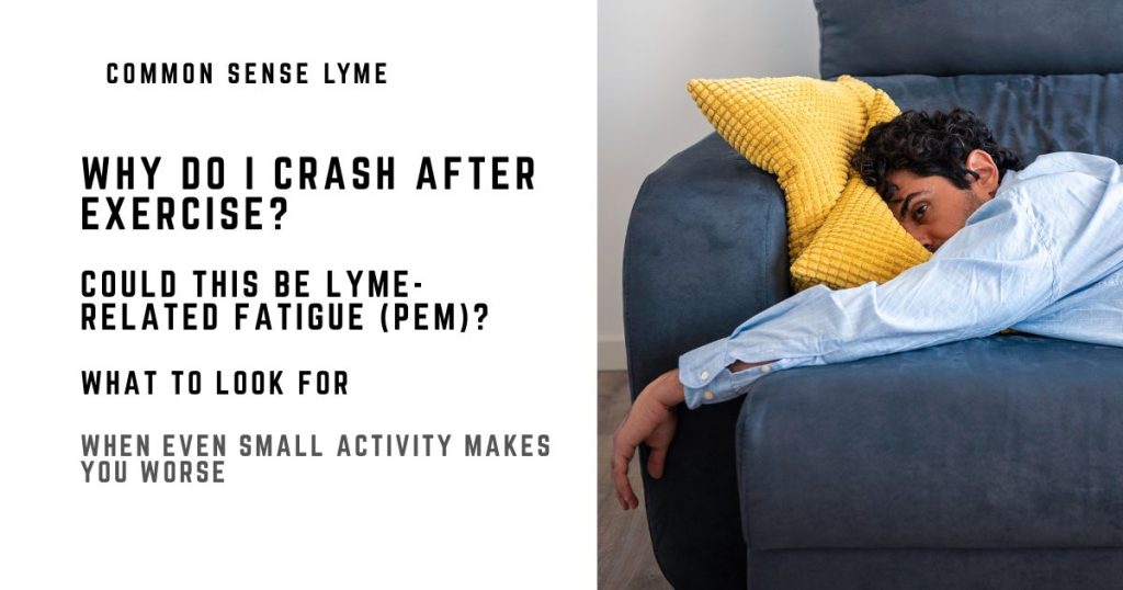 WHY DO I CRASH AFTER EXERCISE