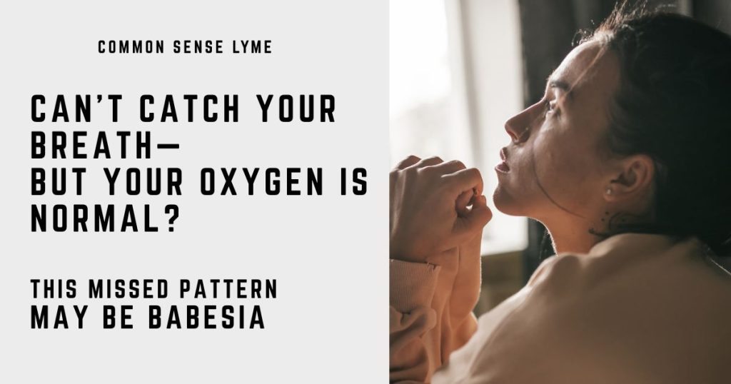 CAN’T CATCH YOUR BREATH— BUT YOUR OXYGEN IS NORMAL