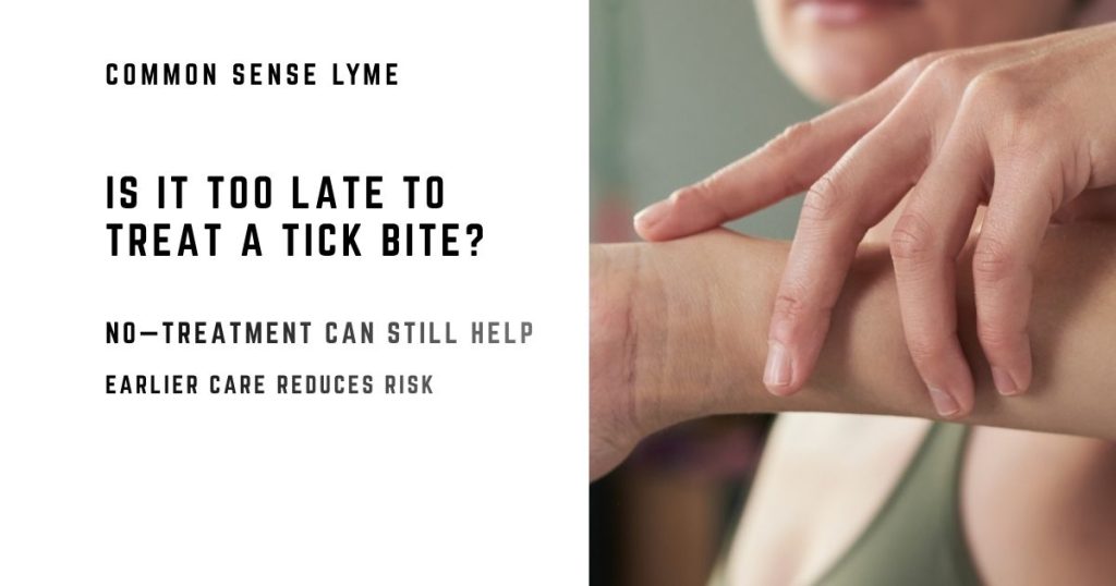 IS IT TOO LATE TO TREAT A TICK BITE
