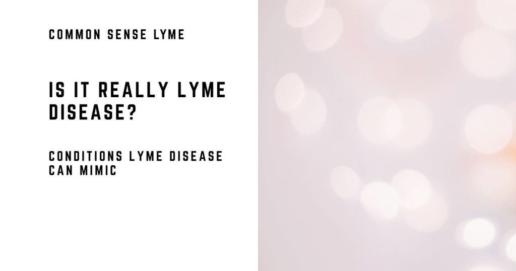 IS IT REALLY LYME DISEASE