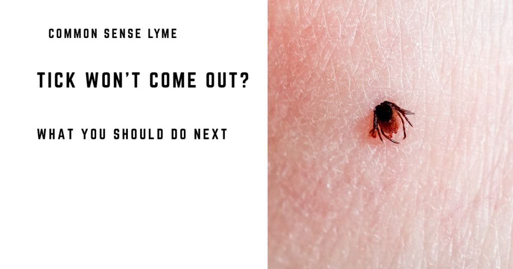 TICK WON’T COME OUT