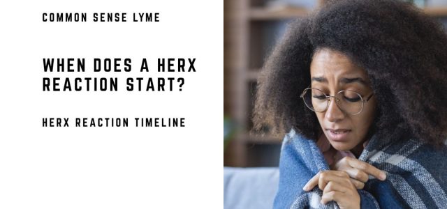 WHEN DOES A HERX REACTION START