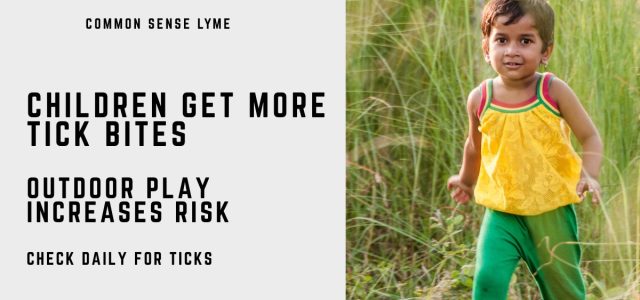 Children get more tick bites